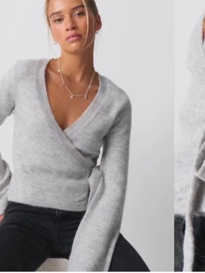 Gina Tricot Knit Topp - Jag säljer en stickad knyt topp från Gina, den är i nytt skick och är väldigt lite använd!💕