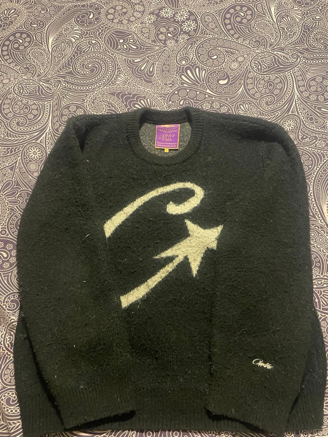 Svart stickad tröja från MS/Corteiz - 2