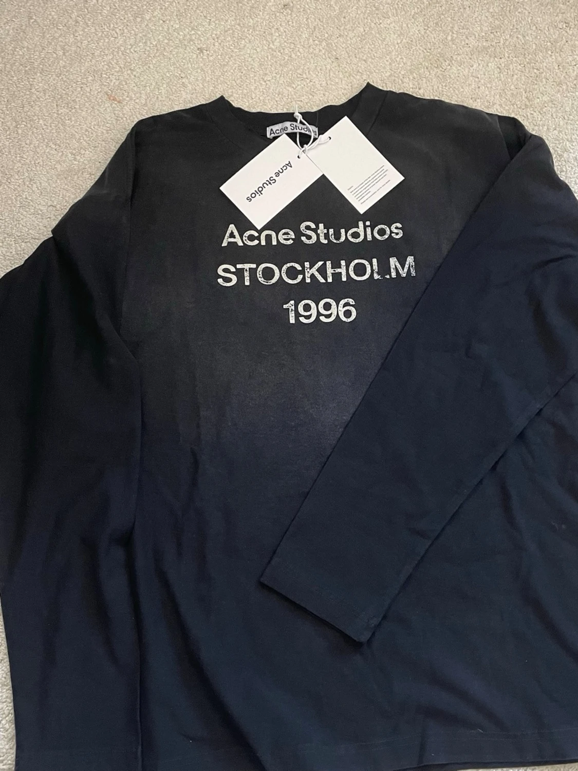 Svart långärmad tröja Acne Studios - 1