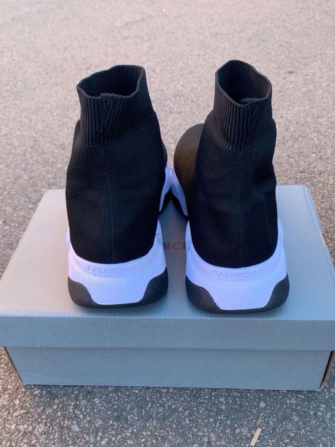 Balenciaga Speed Trainer sneakers svart/vit - 2