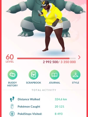 Pokémon go konto  - Säljer många unika Pokémon go konton bland annat detta i lvl 60! Många unika shinys och över 1 m stardust, om ni är sugna på konton över level 60 är de bara att skriva 