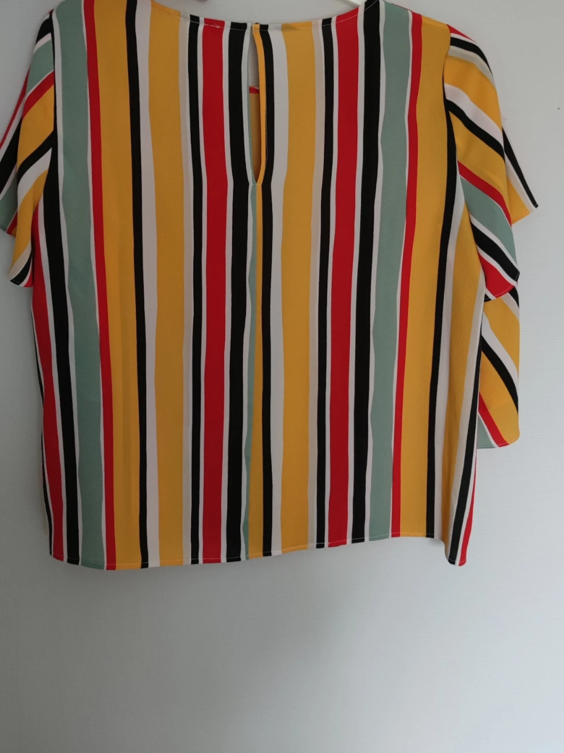 Flerfärgad randig blus - 1