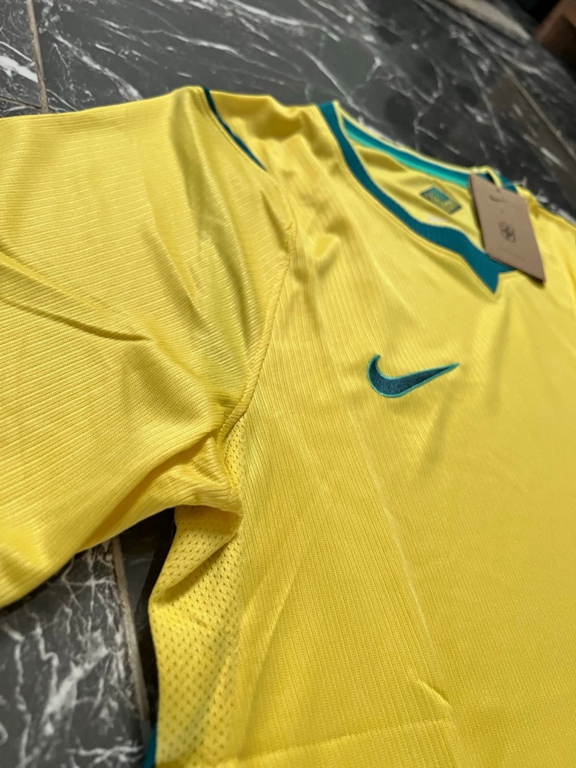 Brasilien fotbollströja Nike gul - 1