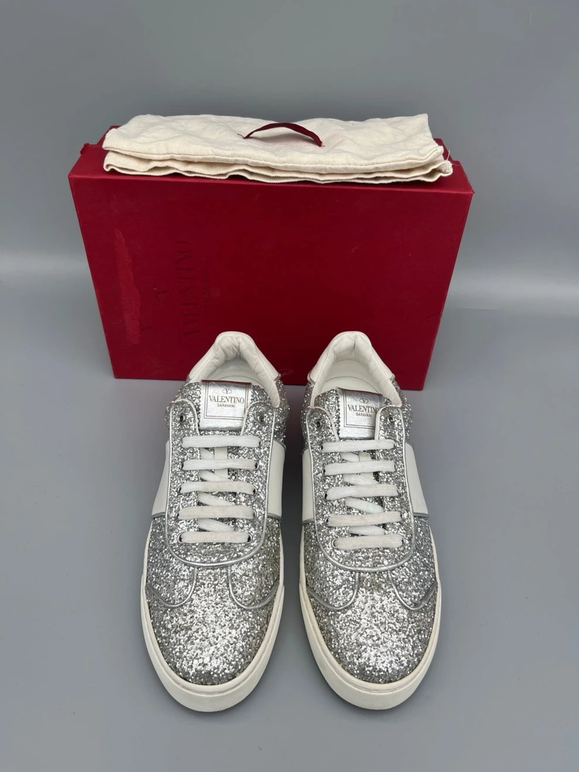 Valentino Flycrew Skor Silver Glitter - 1