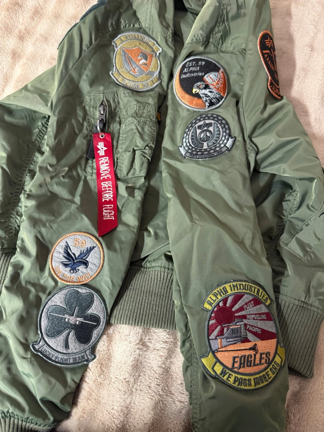 Grön bomberjacka Alpha Industries - 3