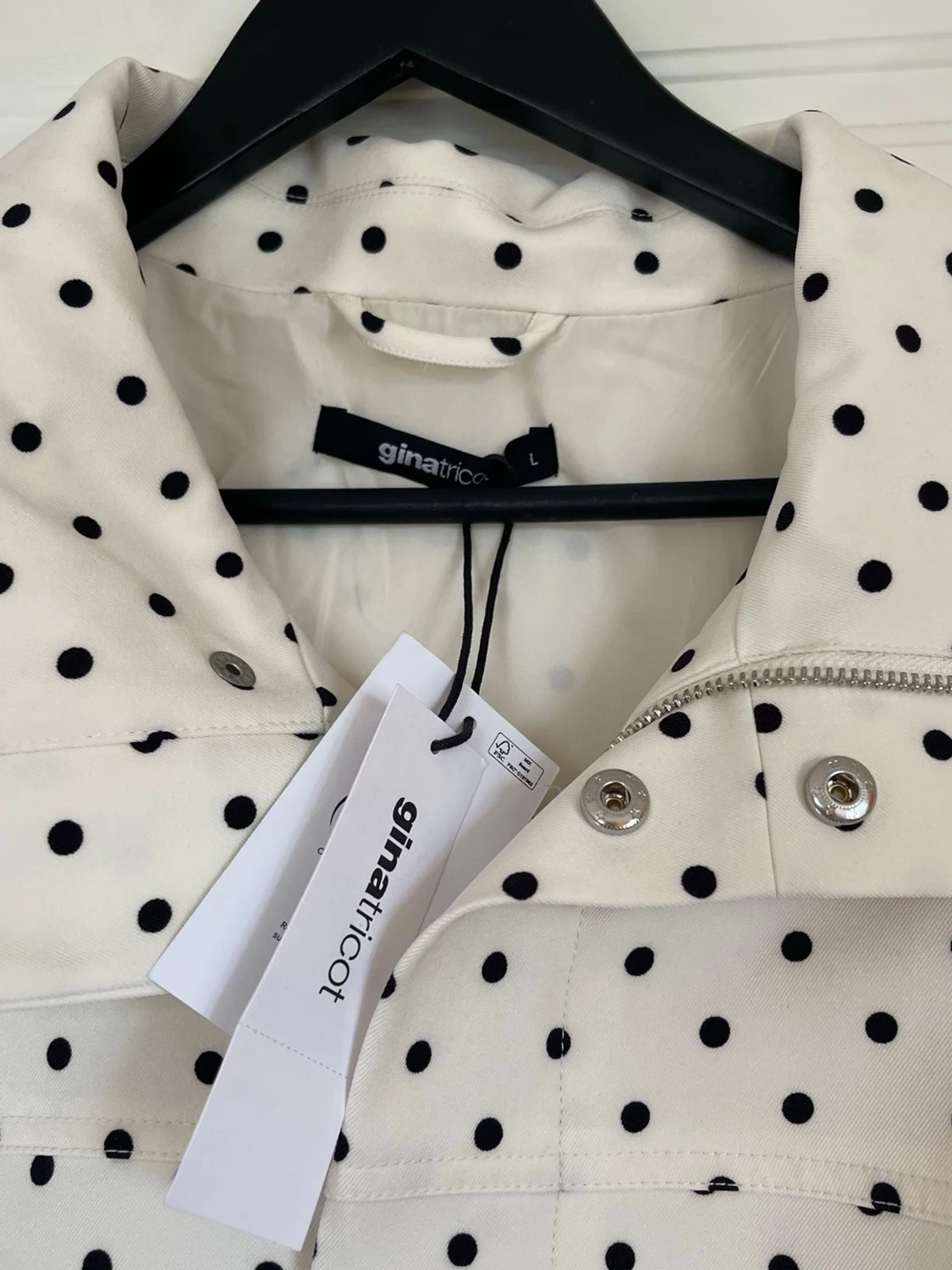 High neck dot jacket  - 3