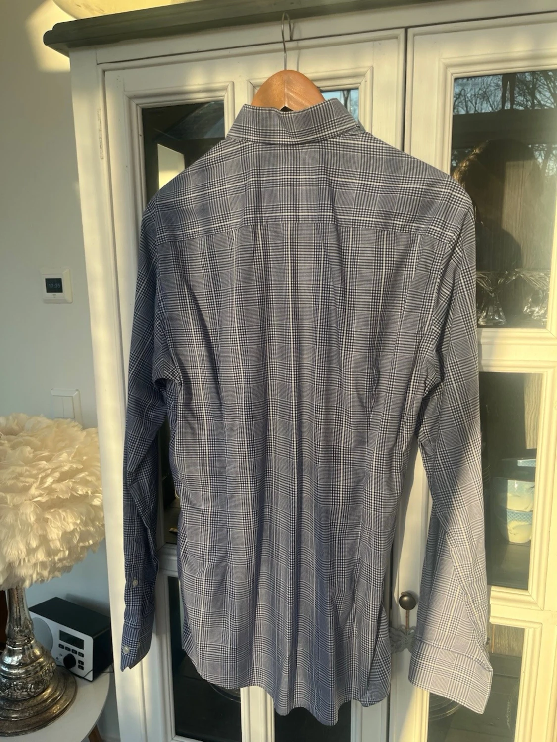 Blårutig skjorta från Eton slim fit - 2