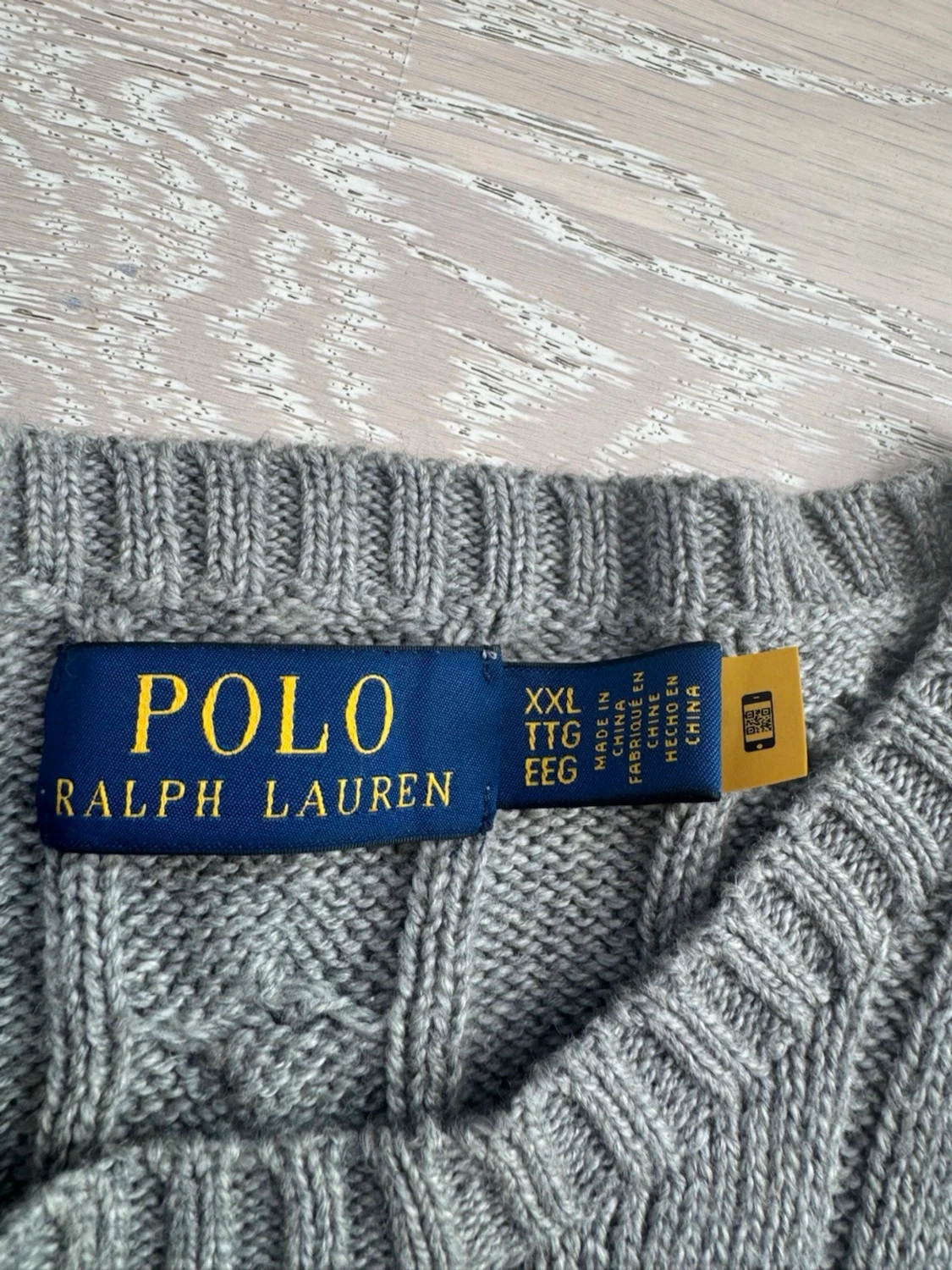 Grå kabelstickad tröja Polo Ralph Lauren - 2