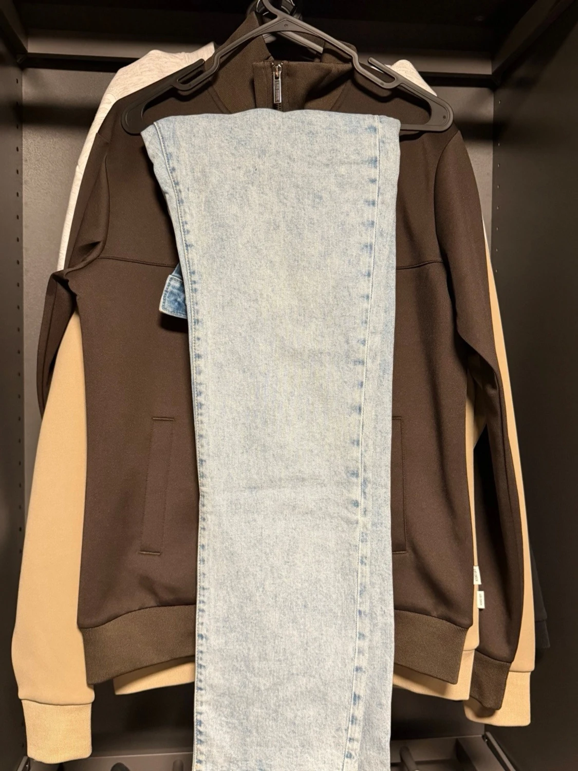 Ljusblå raka jeans i denim - 1