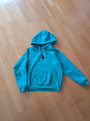 Polo Ralph Lauren hoodie - En snygg hoodie från Polo Ralph Lauren i en otroligt snygg grön aktig färg. Storlek S men passar XS.