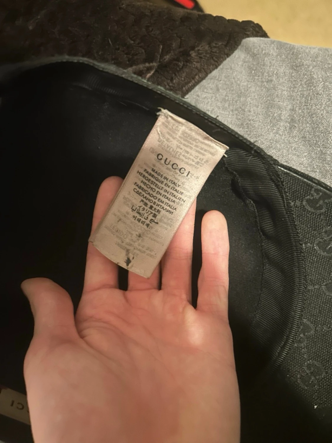 Svart keps från Gucci med monogram - 5