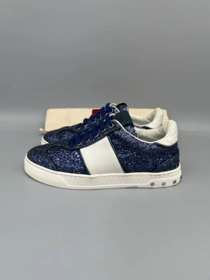Valentino Flycrew Skor Blå Glitter - • The shoes have been gently used and are in really good condition  • Size: 35.5  • Color: Blue Glitter  • Original retail price: ~5000 SEK (no longer in production)  • Only the shoes are included