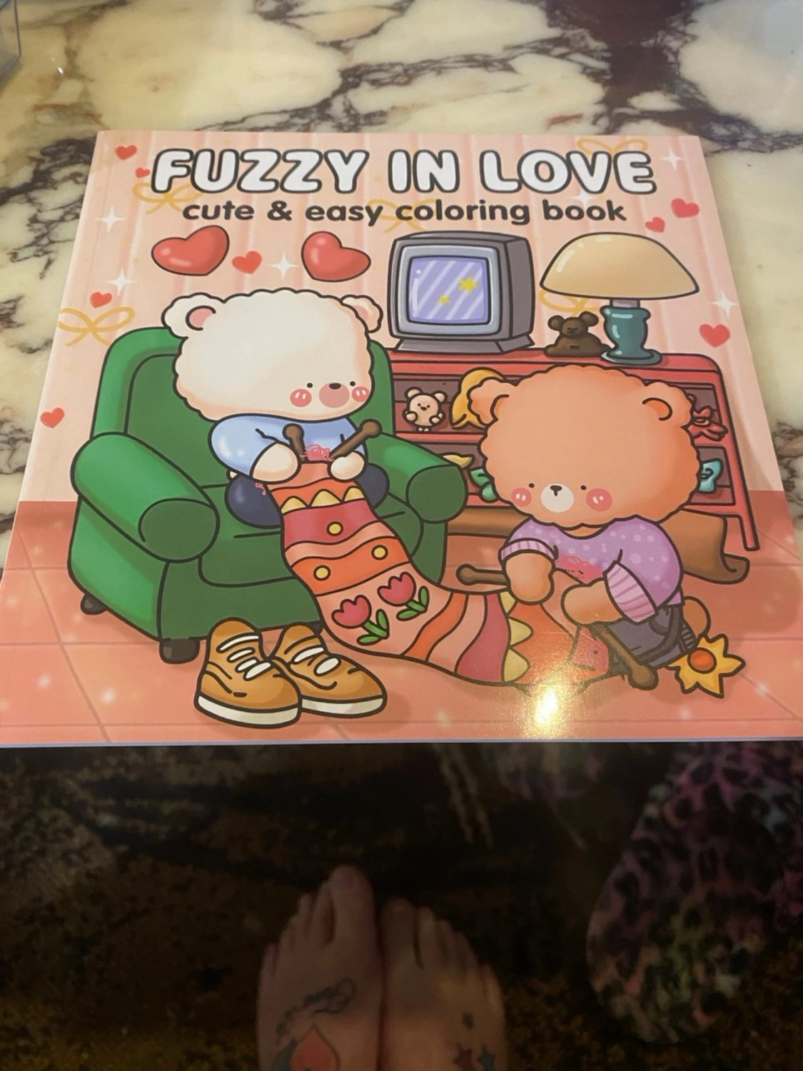 Fuzzy in Love målarbok