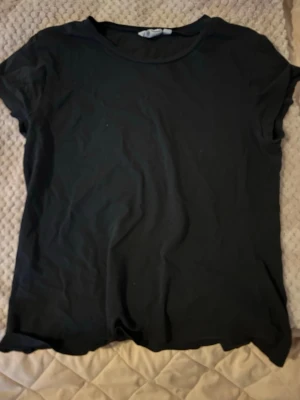 Två basic t-shirts i svart och grå - Säljer två basic t-shirt i svart och ljusgrått från Kappahl i storlek 158/164. Säljes antingen tillsammans eller enskilt. 30 kr för en, 60 kr för båda. 