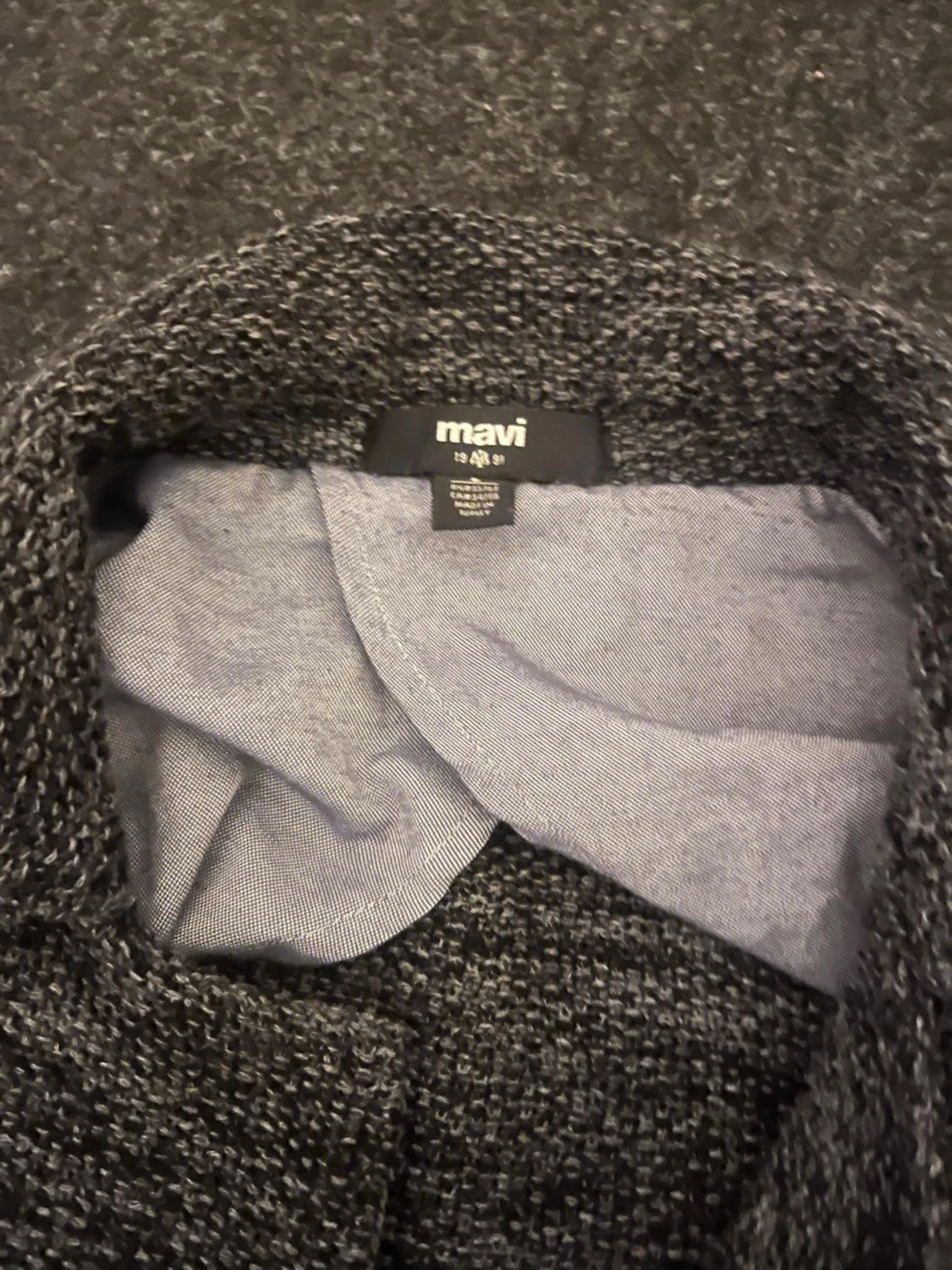 Grå stickad kofta från Mavi - 1