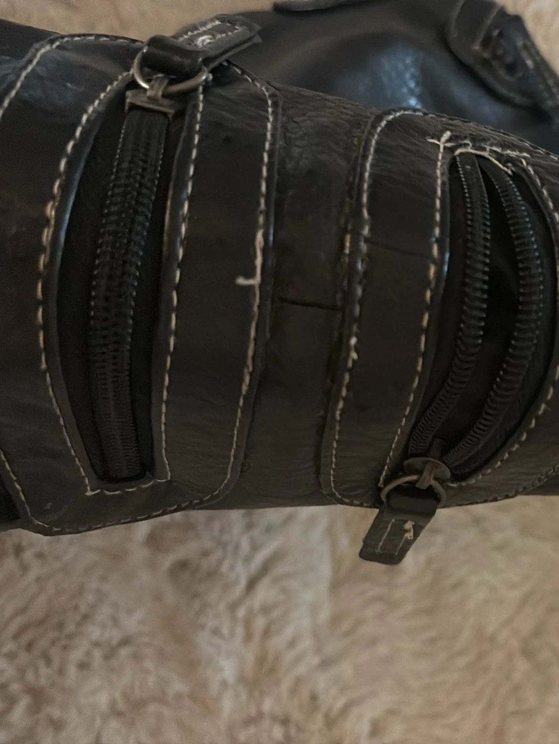 Svart skinnväska - 2