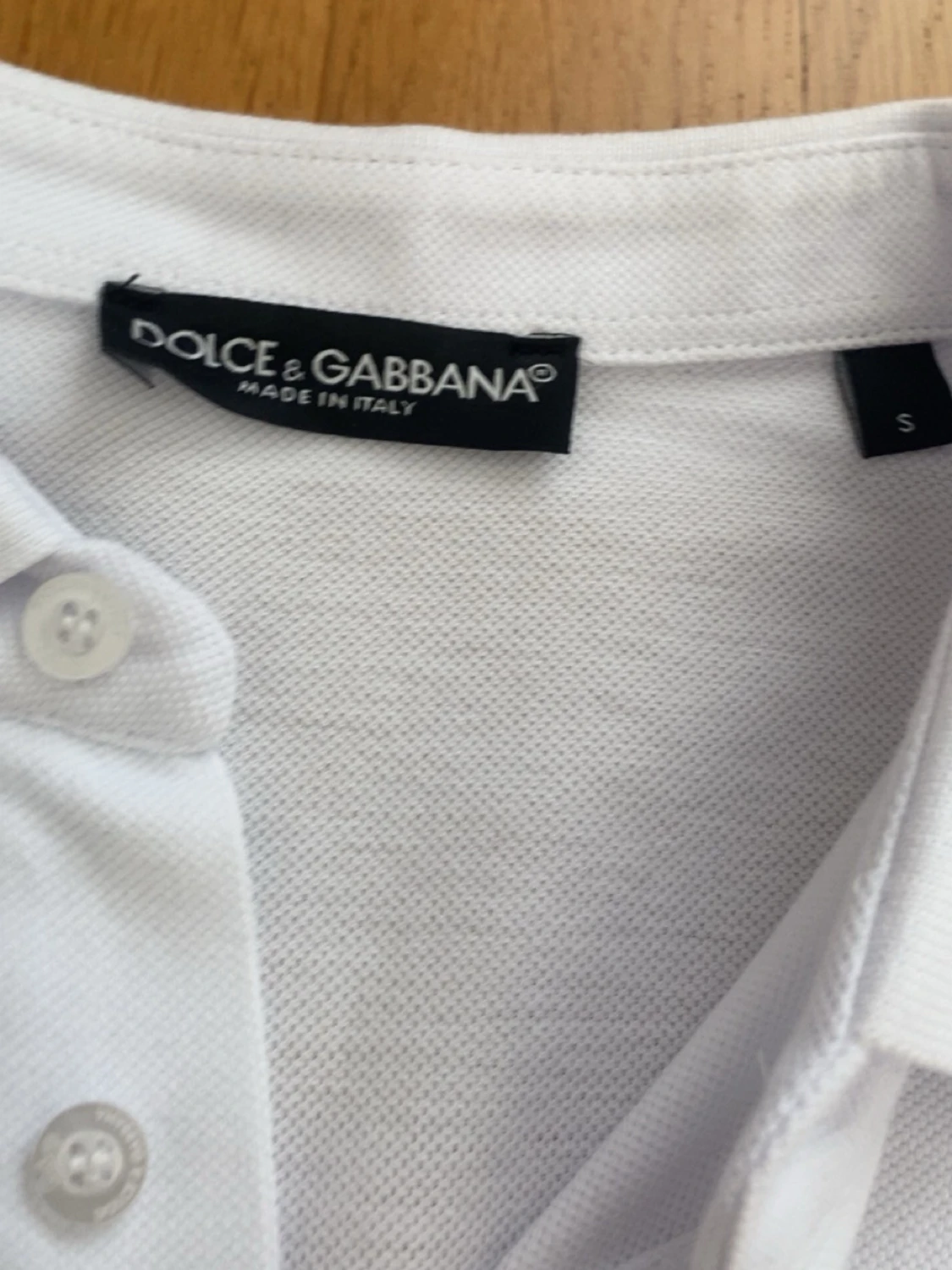 Vit pikétröja från Dolce & Gabbana - 2