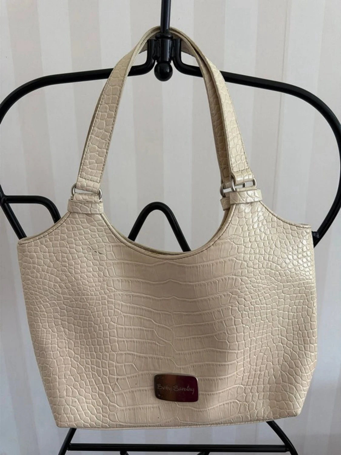 Beige croco handväska från Betty Barclay
