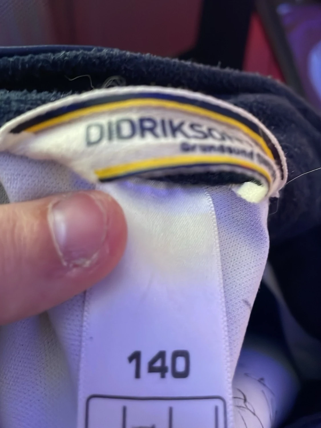 Blå och svart regnjacka Didriksons - 3