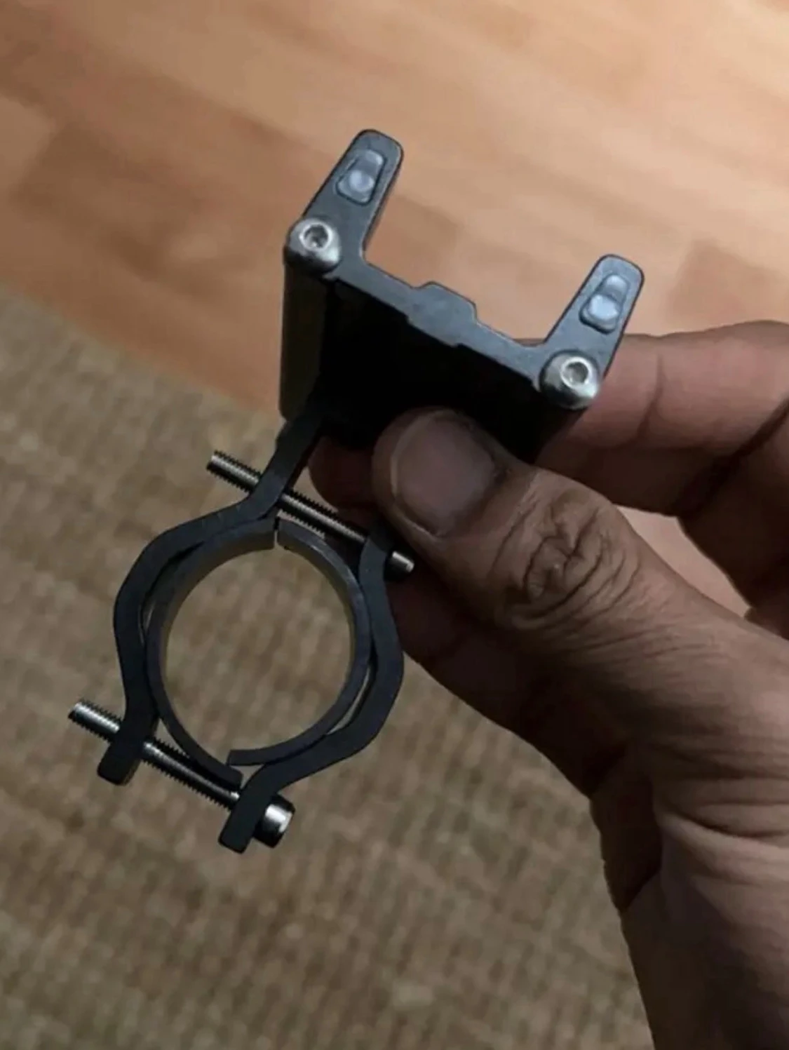 JOHORSE mobilhållare cykel svart metall - 1
