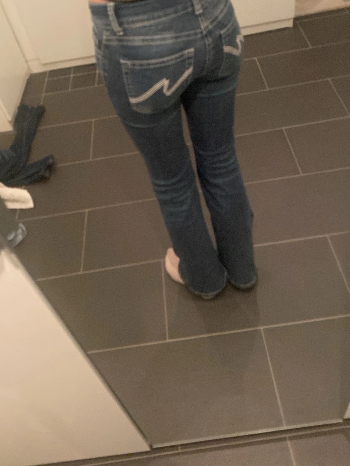 Blå bootcut jeans från Nelly - 1