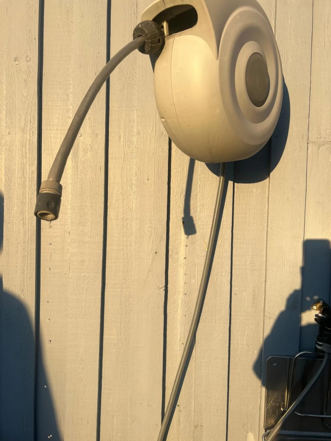 Grey hose winder for wall mounting 20 meter - 2