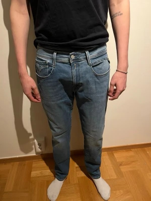 Replay jeans anbass slim fit - Blå tvättade Replay jeans, Anbass slim fit, W33 L32 