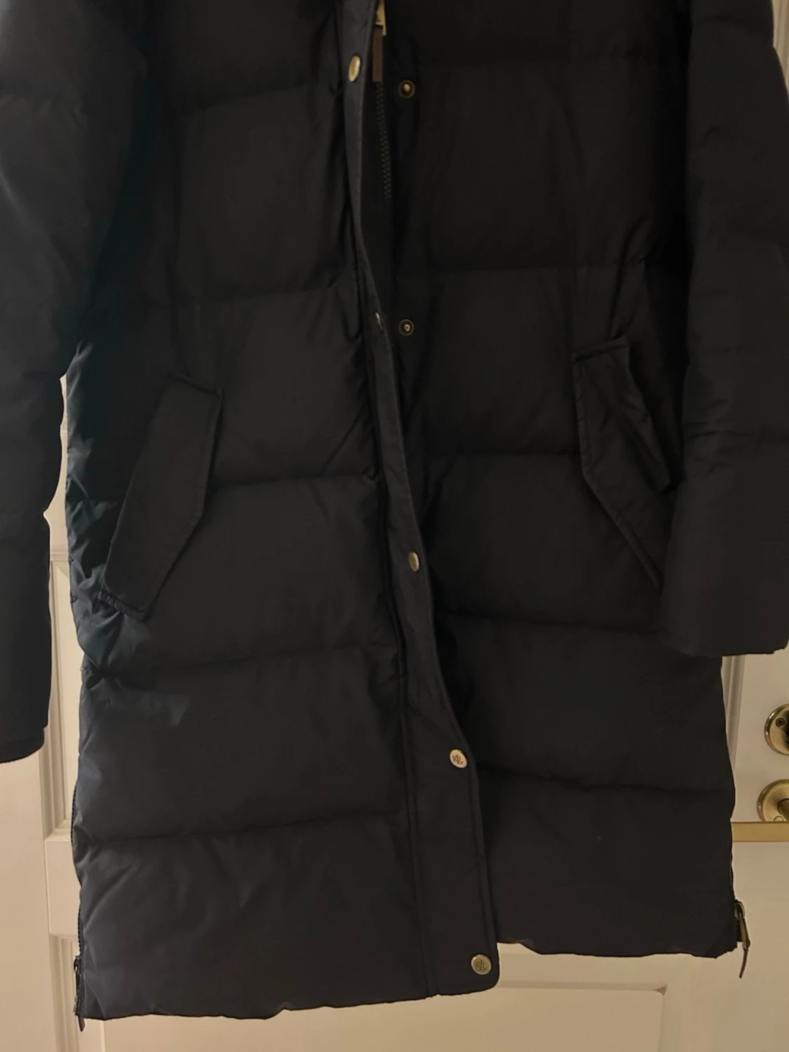 Mörkblå lång dunjacka kappa  Lauren Ralph Lauren Stl s  - 5