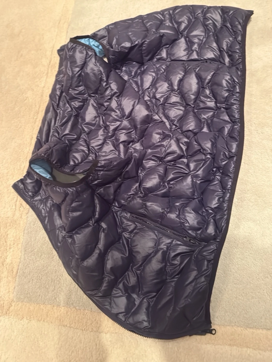 Skjut snygg blauer mörkblå väst - 1