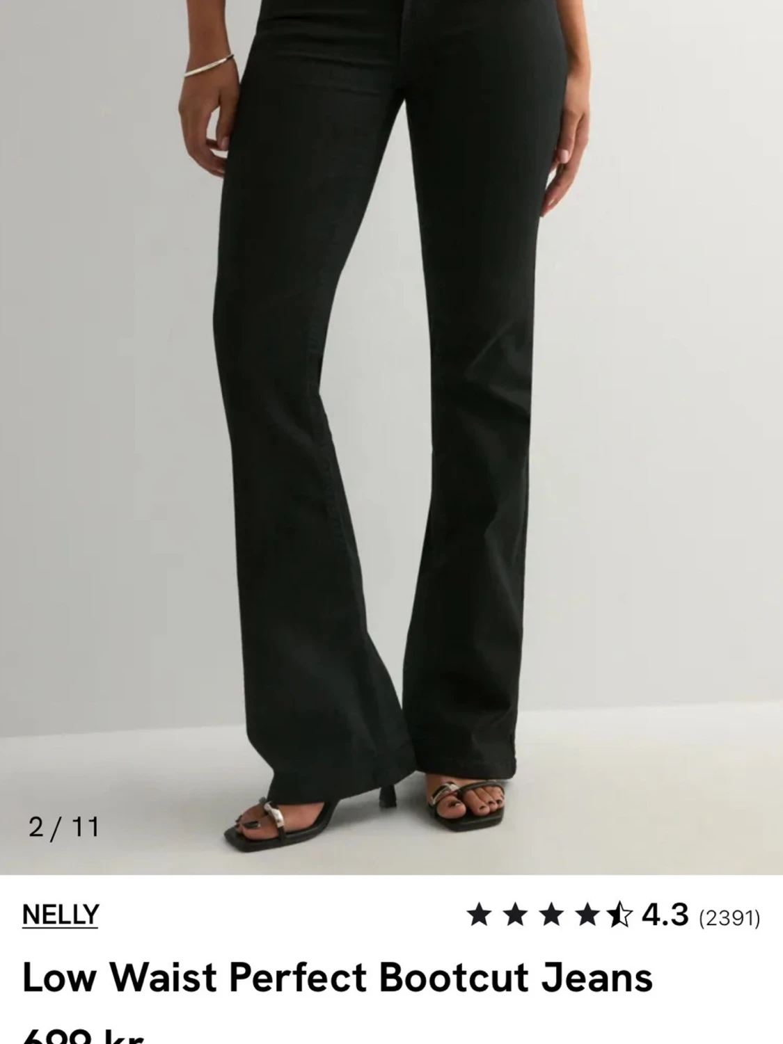 Svarta bootcut jeans från Nelly - 1