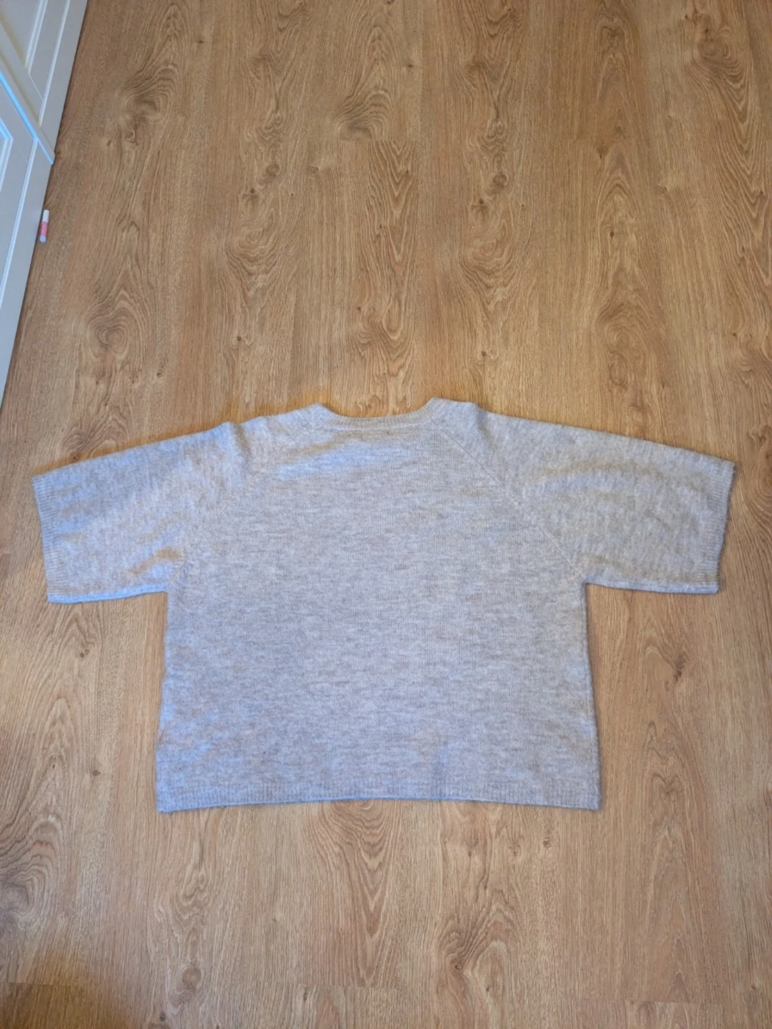 Beige stickad tröja från lager 157 stl. M - 2