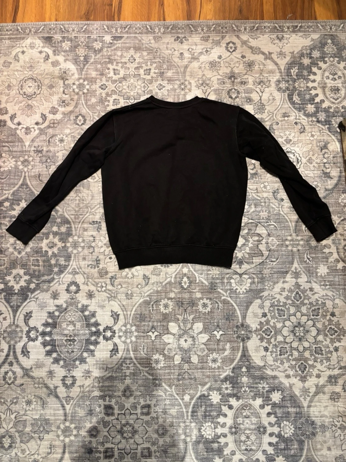 Svart basic sweatshirt - 2