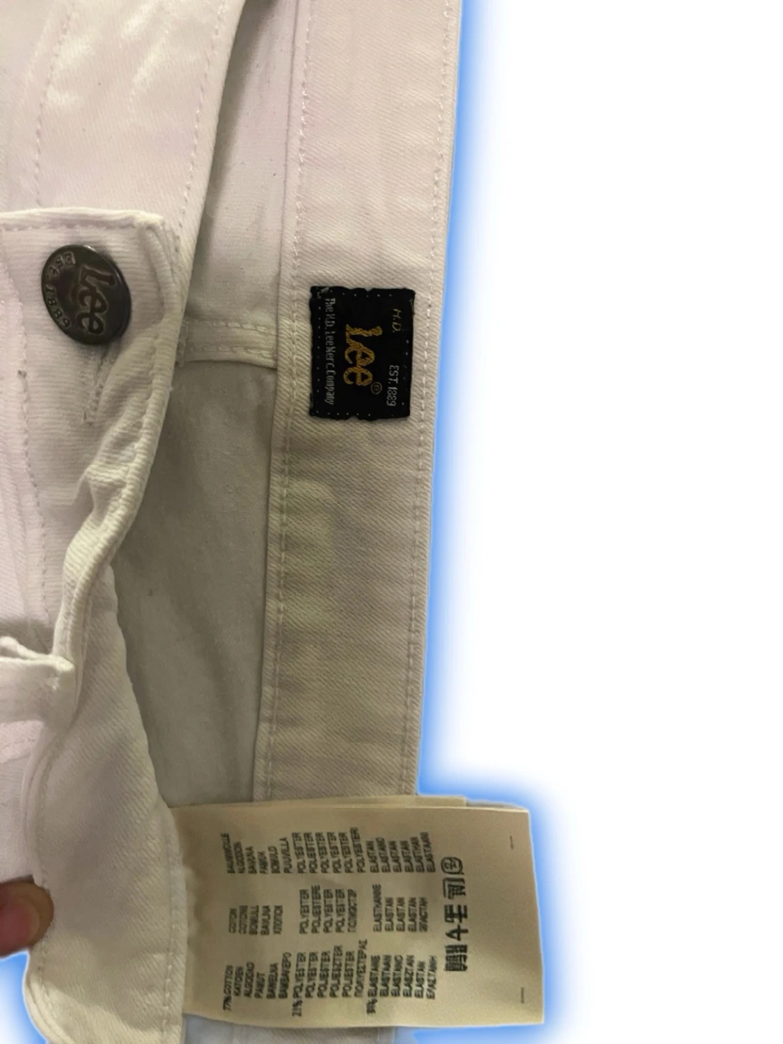 Vita raka jeans från Lee - 2