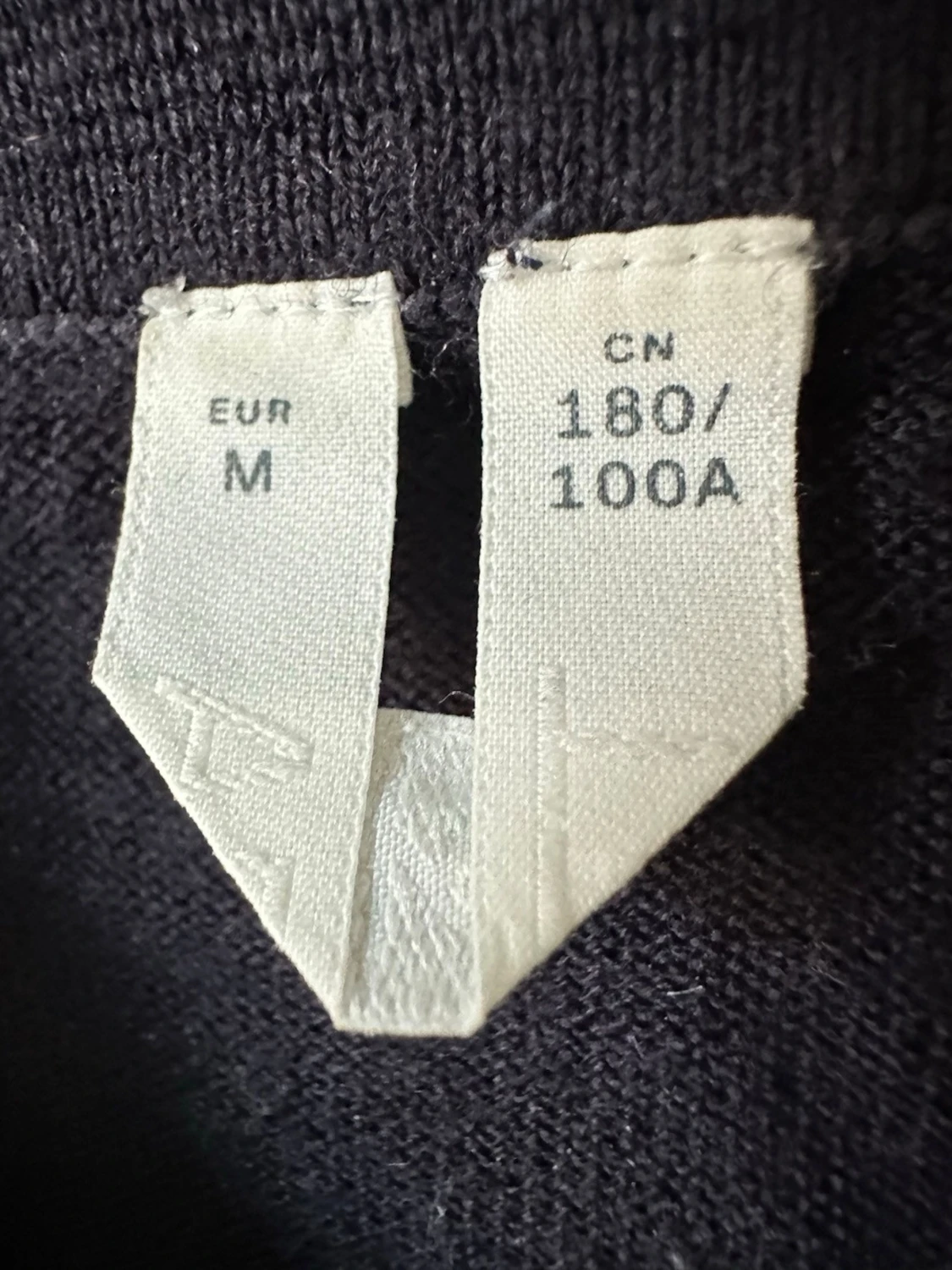 Mörkblå Arket långärmad pikétröja - 2