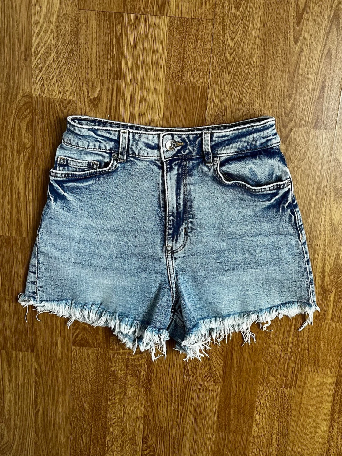 Blå jeansshorts  - 1