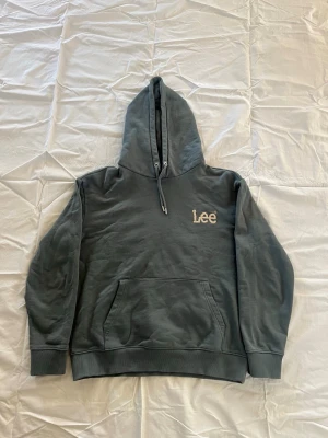 Mörkgrå hoodie från Lee - Snygg mörkgrå hoodie från Lee med broderad logga på bröstet. Klassisk känguruficka framtill, ribbade muddar och justerbar dragsko i huvan. Perfekt för en avslappnad och trendig look. Tillverkad i mjukt bomullsmaterial.