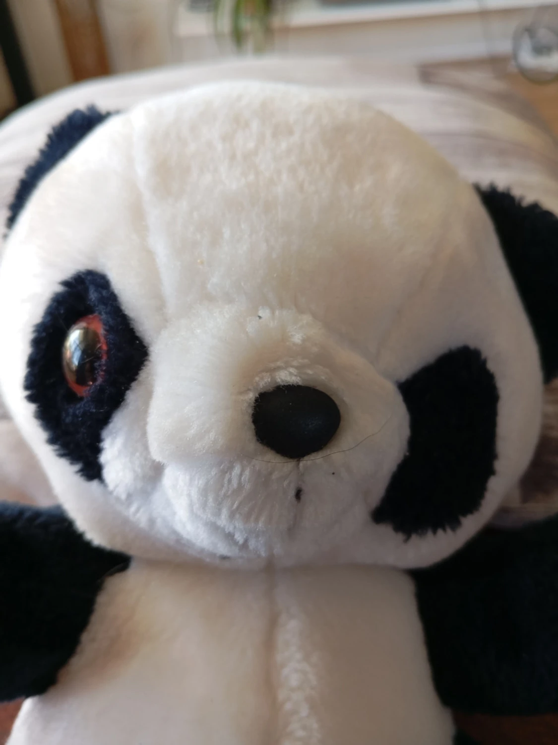 Mjuk panda gosedjur svartvit - 3
