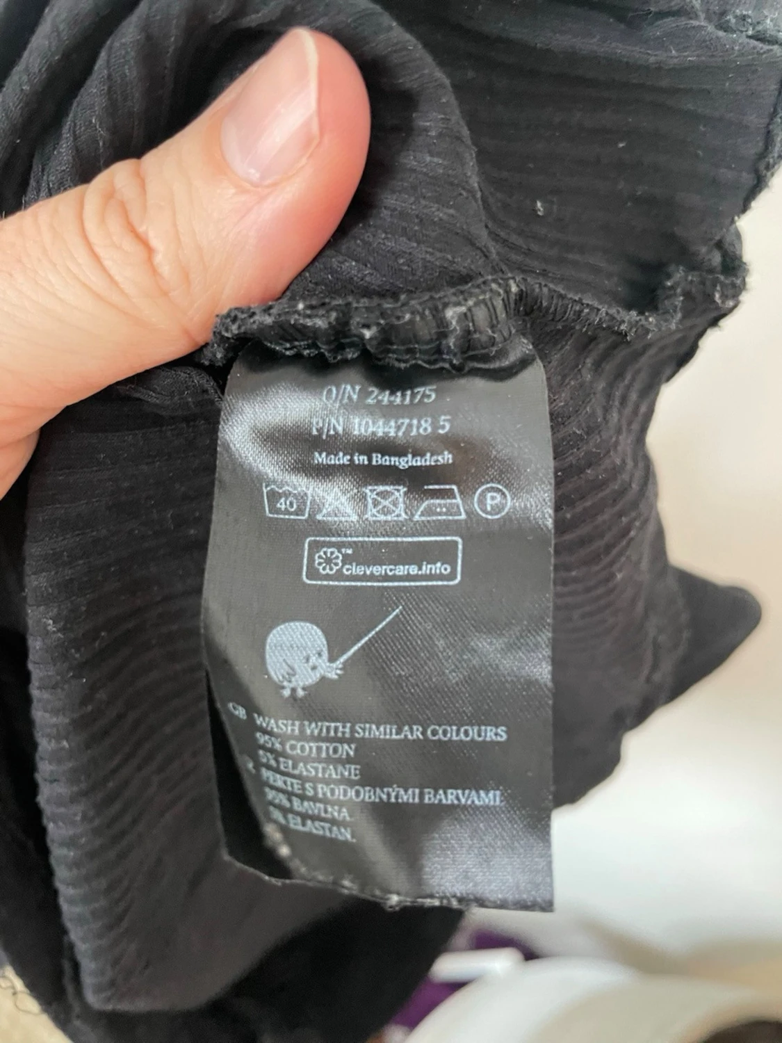 Svart croppad ribbad topp Monki - 3