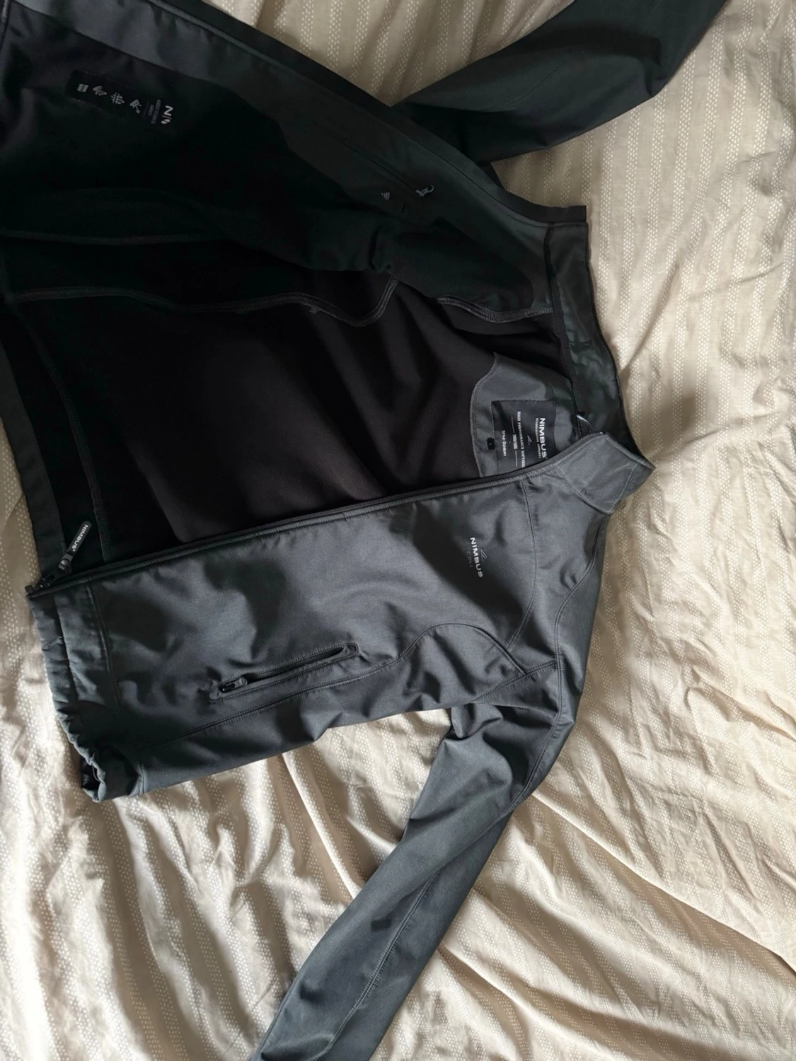 Grå nimbus softshell jacka