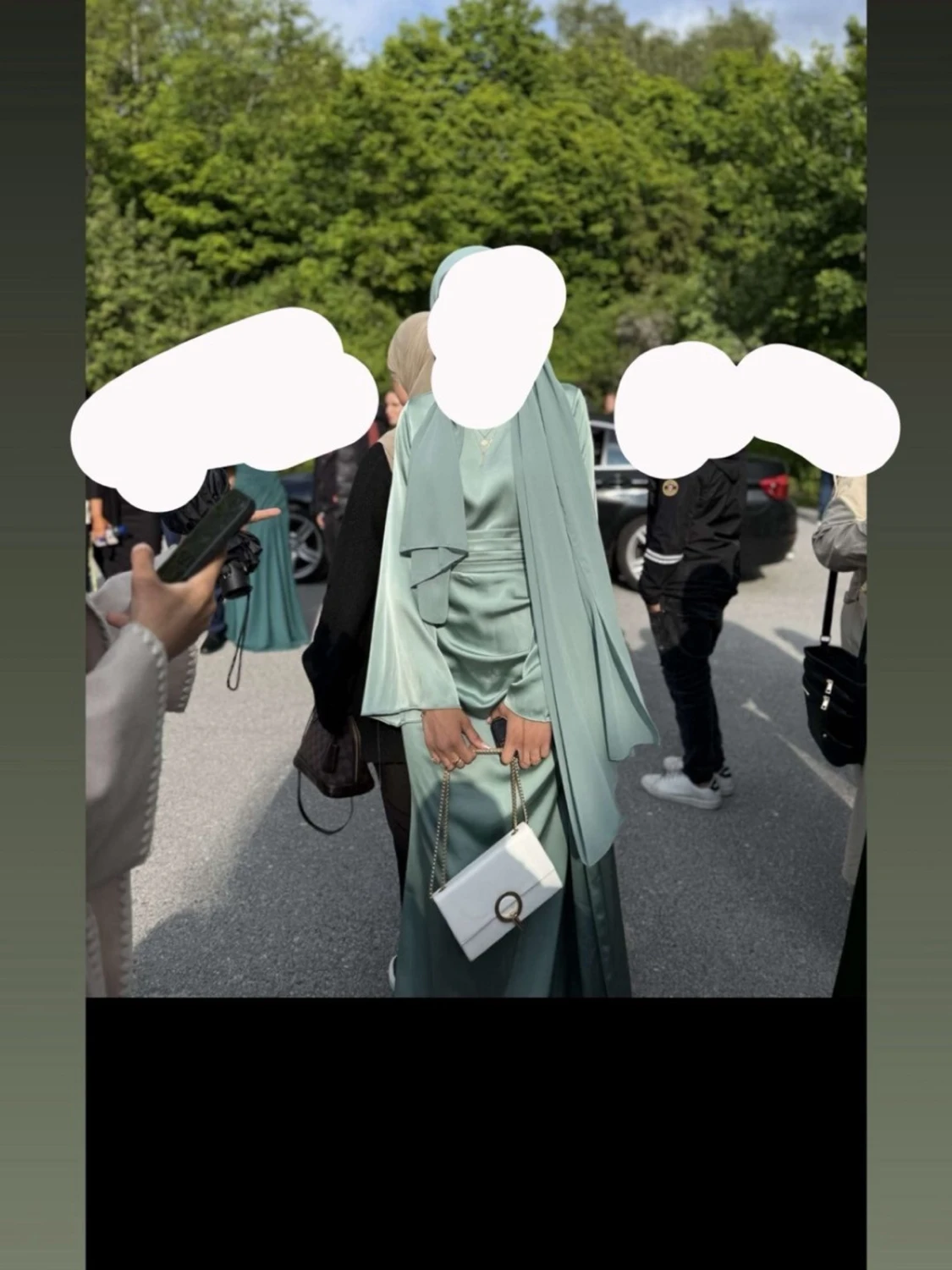 Balkläning, hajbikläning, satin, långärmad klänning - 6