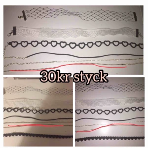 - Olika chokers aldrig använda ✨ 30kr styck 👌🏼  Frakt tillkommer på 10kr 📦