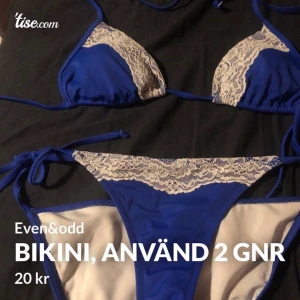 Bikini, använd 1 gång - Använd 1gång och provad 1 gång, (nytvättad) tyvvär för liten för mig. säljer för 20 kr+ frakt. Hör av dig vid eventuella frågor🦋