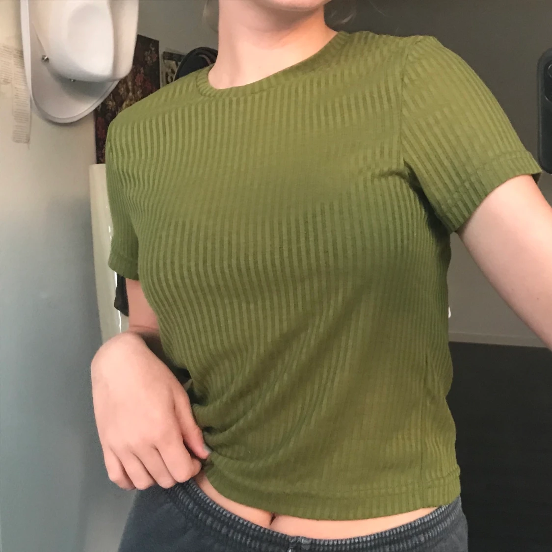 Grön weekday t-shirt