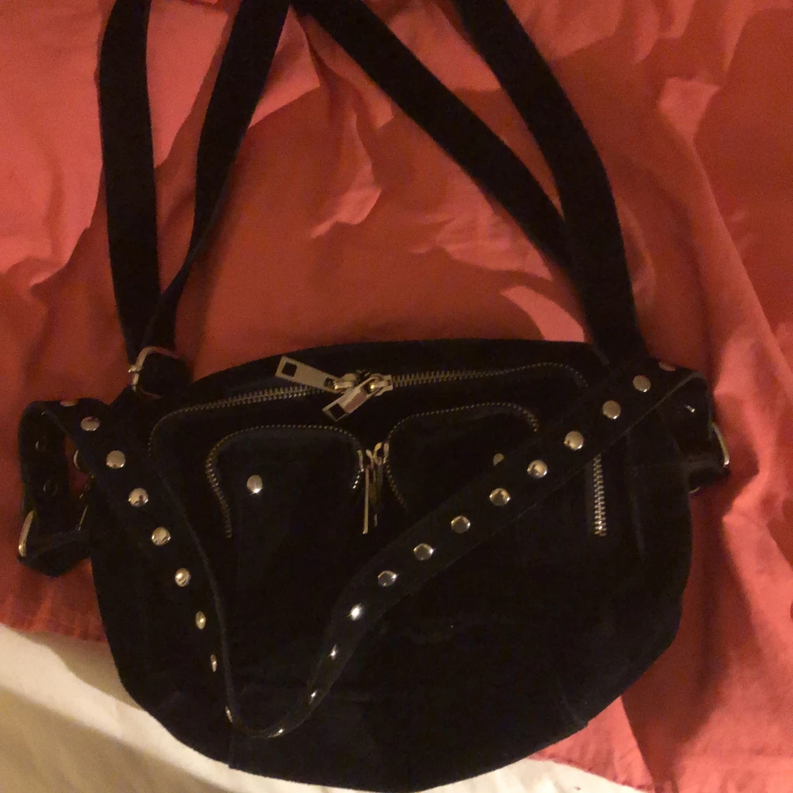 Ellie new suede bag black - 90