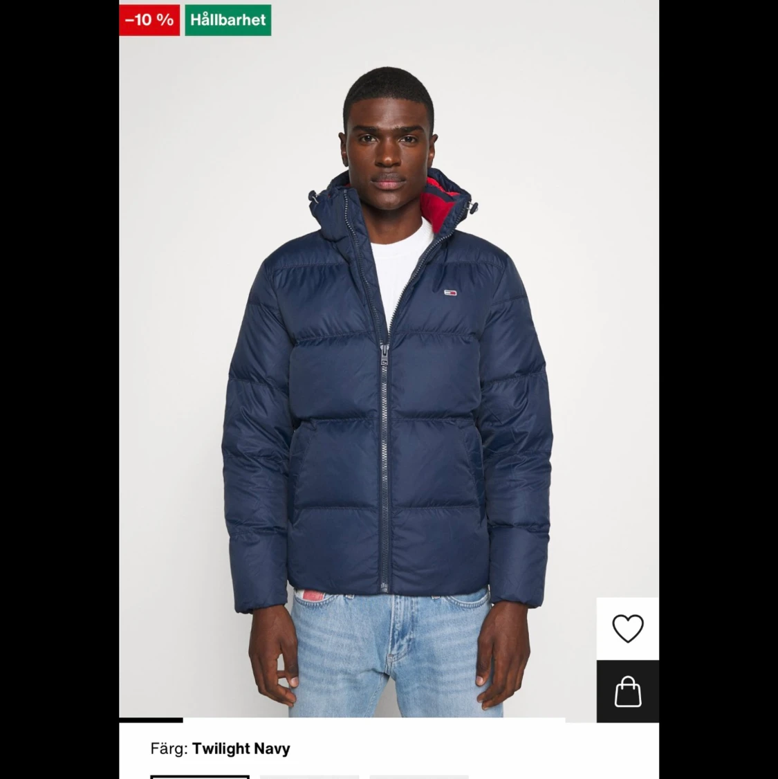 Tjock Tommy Hilfiger vinter jacka