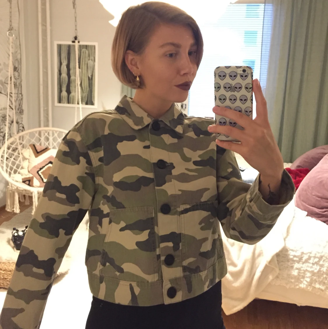 Kamouflage-jacka i strl S