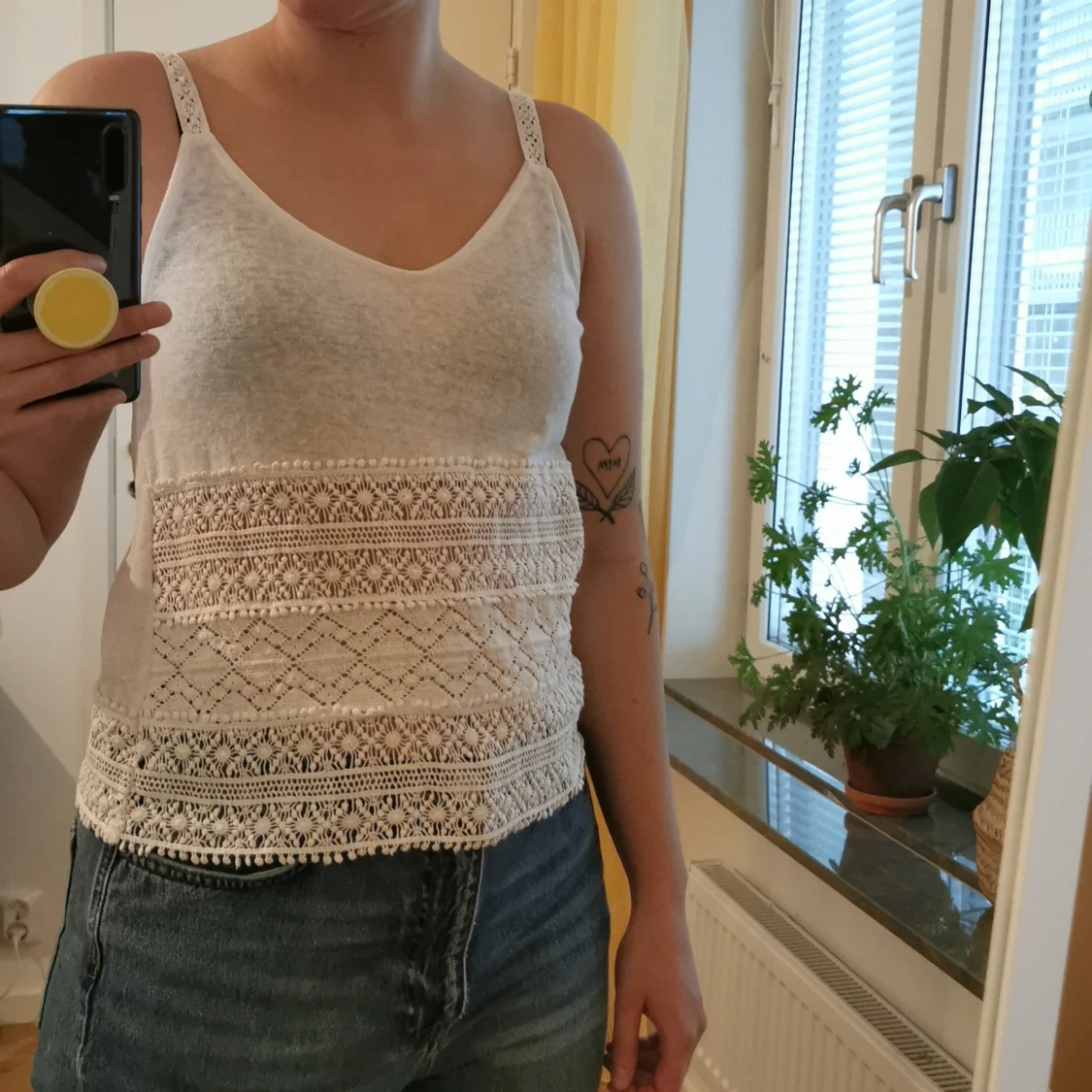 Mango linne i bohostil strl S - 90