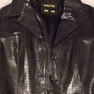 Skinnkappa - Säljer min älskade skinnkappa i äkta skinn med "krokodilmönster", sparsamt använd, den passar till allt och gör en outfit fulländad!