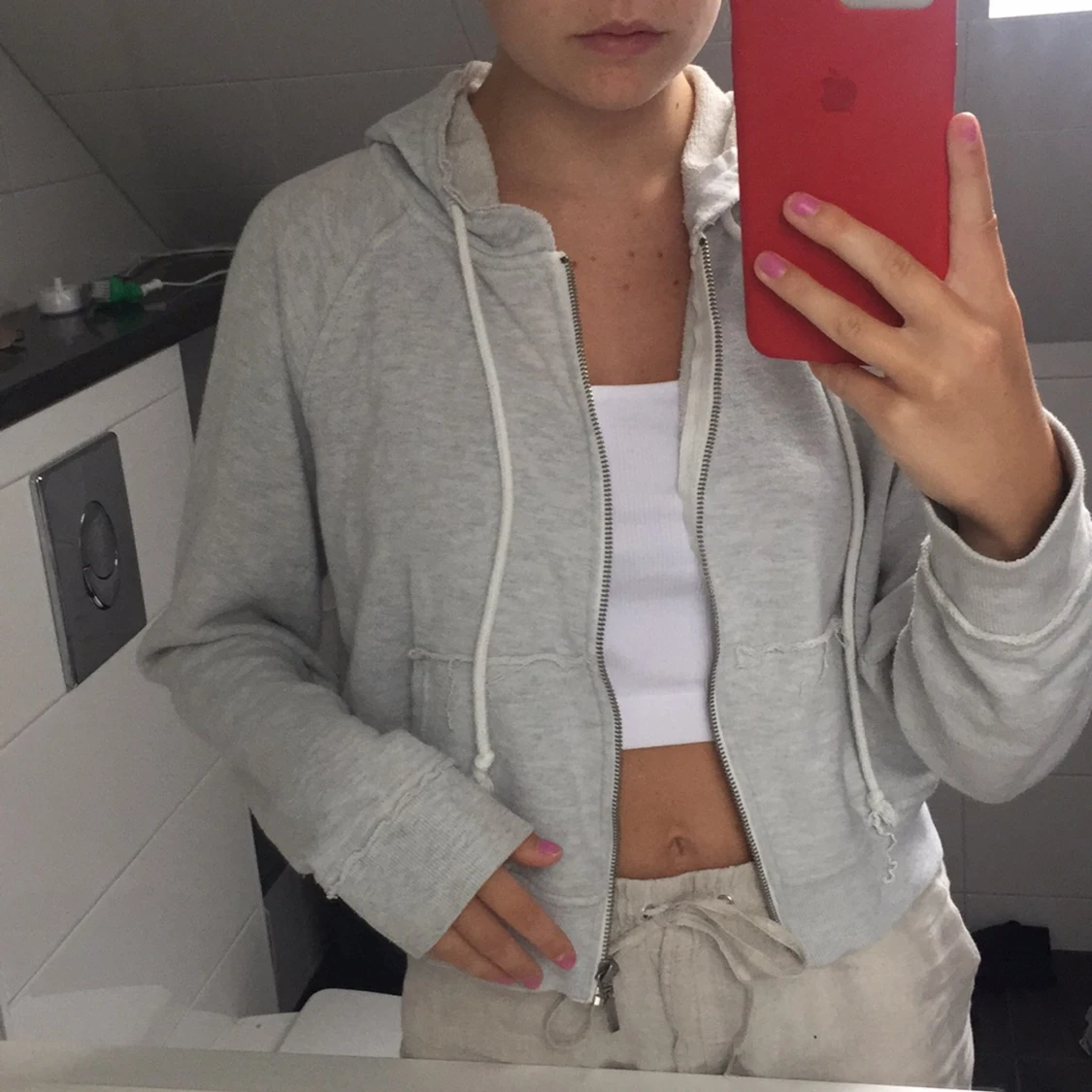 Kofta med dragkedja storlek L