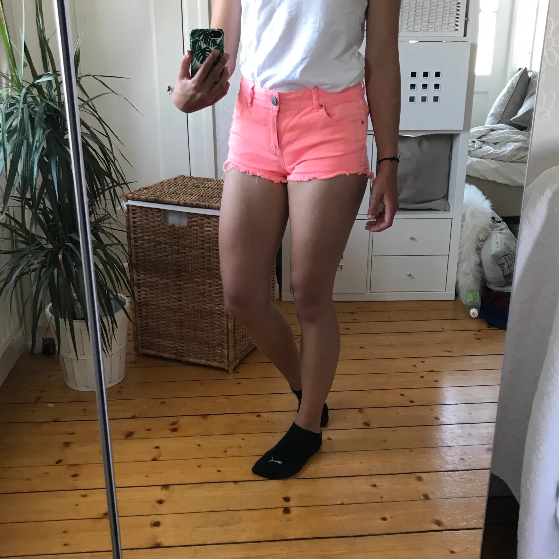 Rosa jeansshorts  - 91